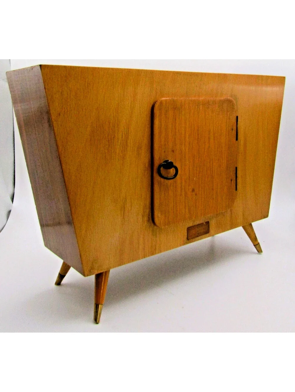 1960s Ankra Hermle Germany Mechanical Wood Table Clock